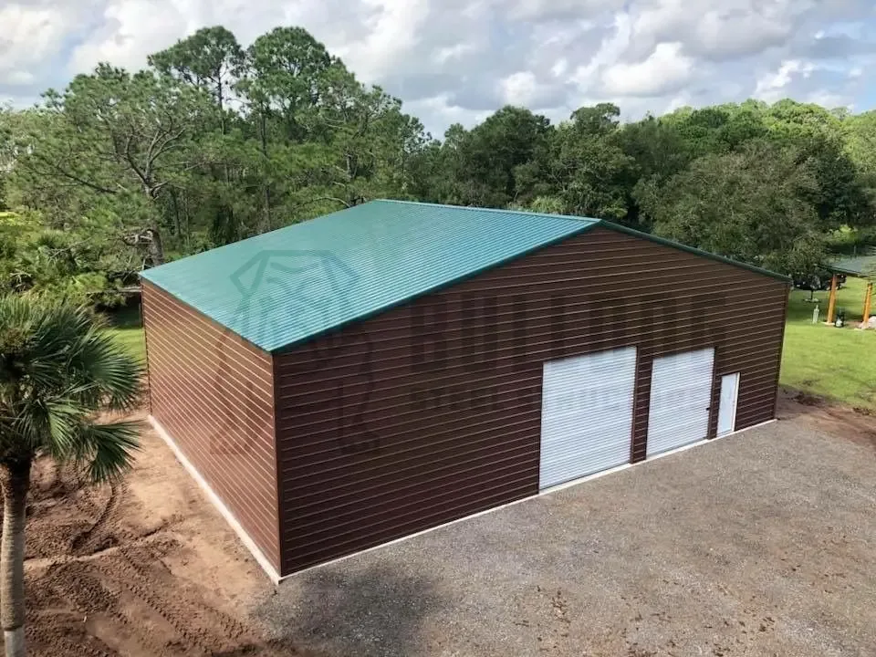 60x100 commercial metal building with clear-span interior used as a warehouse