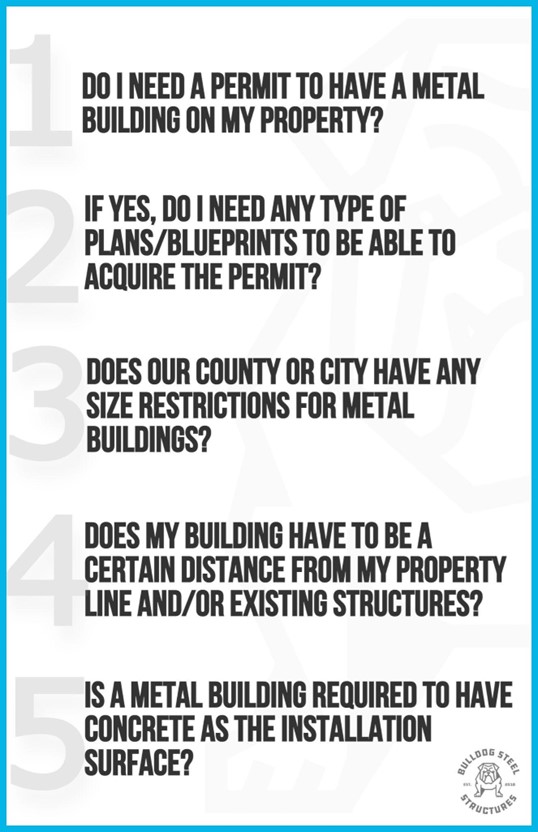 A list of five questions to ask before buying a metal building